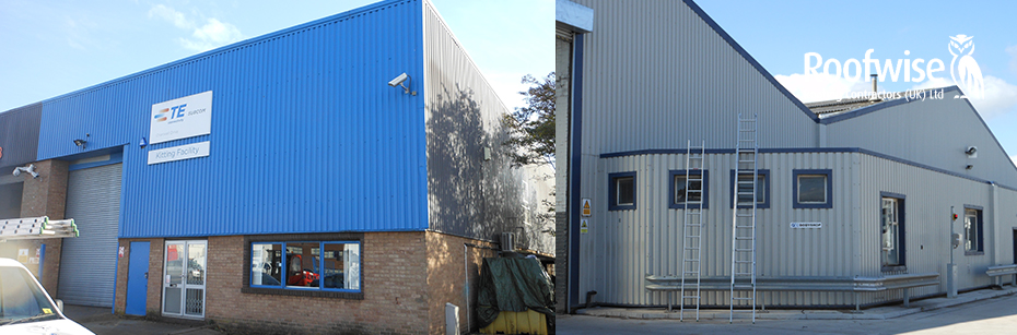 Wall profiled cladding buildings in Leicester