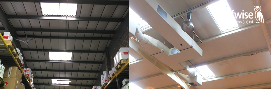 Warehouse Rooflight installation